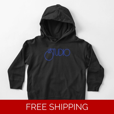 Le Studio Toddler Pullover Hoodie Royal Blue Logo